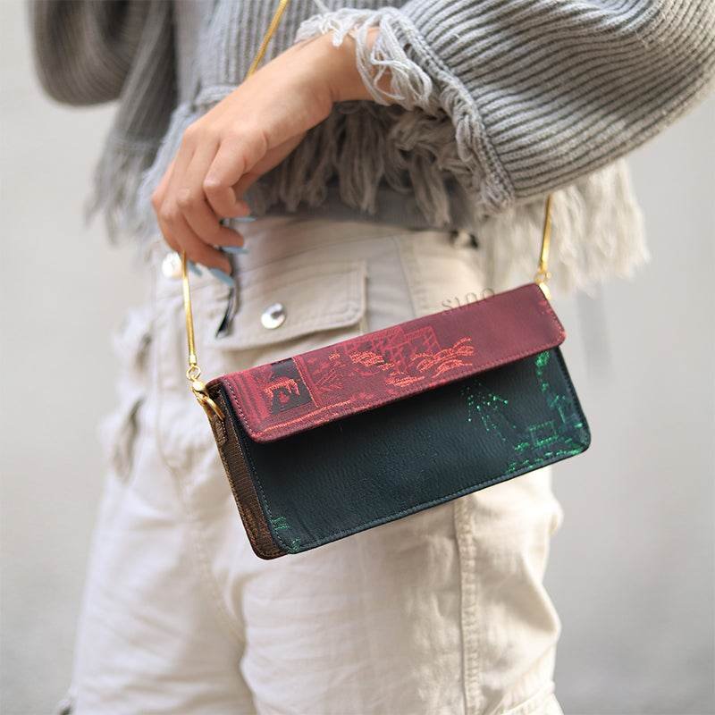 Ultra-Light Envelope Clutch Handbag Song Brocade in Recycled Fabric 133g - Image 2