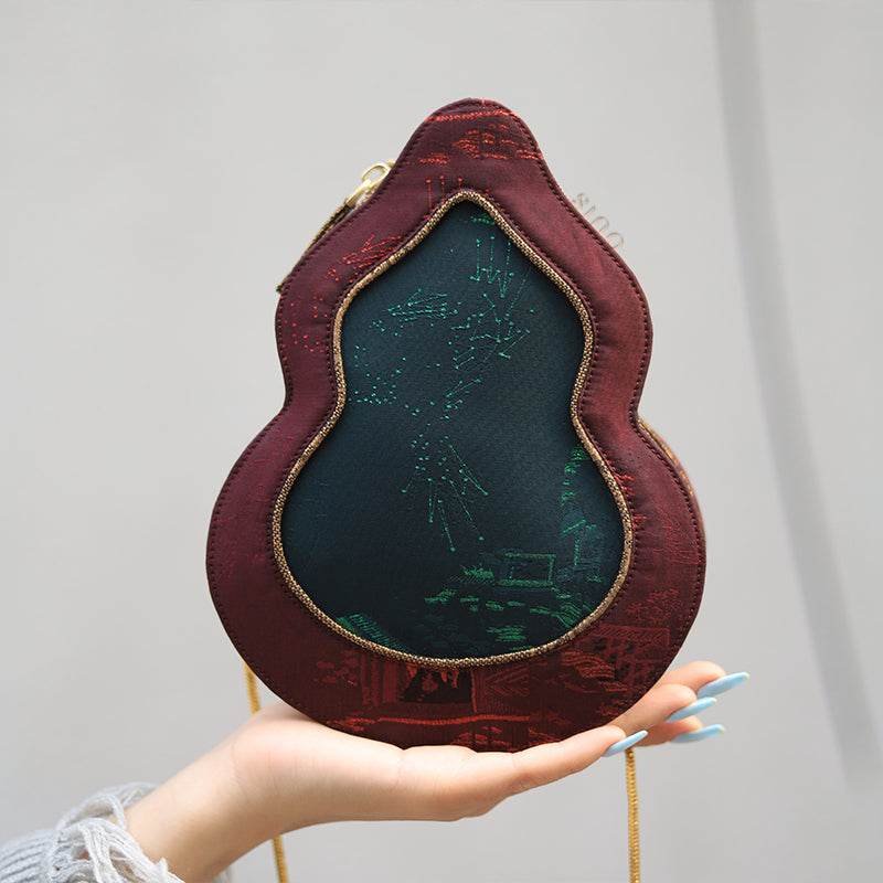 Ultra-Light Gourd Bag Graphene Recycled Fabric Hualuo Silk Luxury Design 155g - Image 5