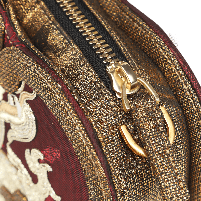 Ultra-Light Ruyi Loong Embroidery Handbag – Recycled Fabric with Hualuo Silk 205g - Image 12