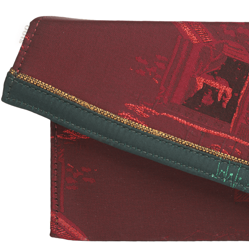 Ultra-Light Envelope Clutch Handbag in Recycled Fabric with Hualuo Silk 216g - Image 8