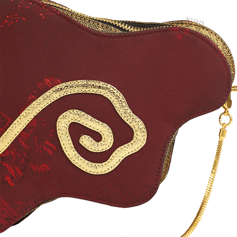 Ultra-Light Cloud Shape Handbag in Recycled Fabric with Hualuo Silk 145g - Image 8