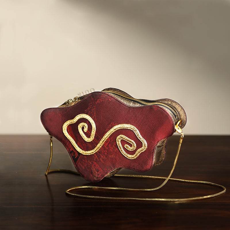 Ultra-Light Cloud Shape Handbag in Recycled Fabric with Hualuo Silk 145g - Image 7