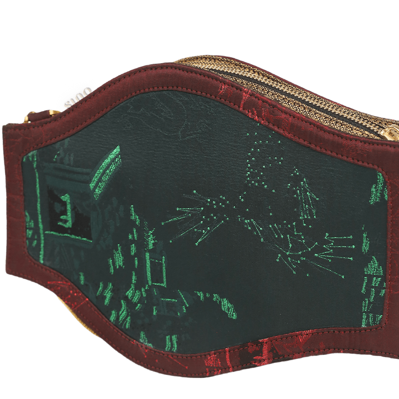 Ultra-Light Water Bottle-Shaped Song Brocade Vintage Style Crossbody Bag 164g - Image 12