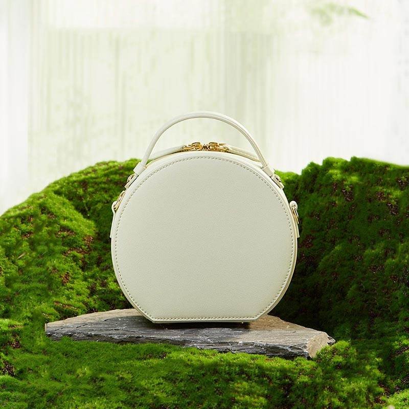 Song Brocade Silk Vintage Round Bag - Image 5