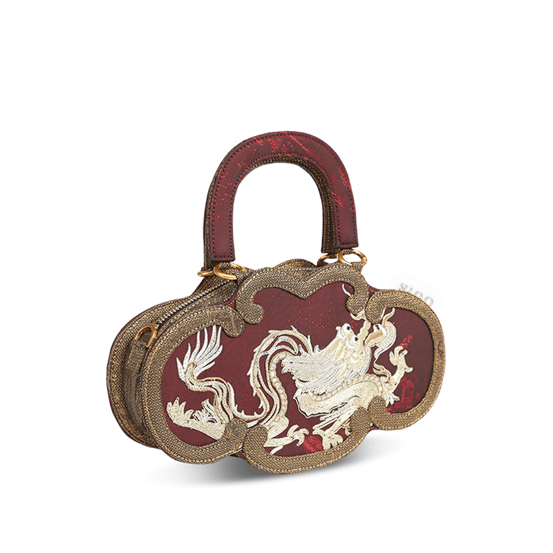 Ultra-Light Ruyi Loong Embroidery Handbag – Recycled Fabric with Hualuo Silk 205g - Image 23