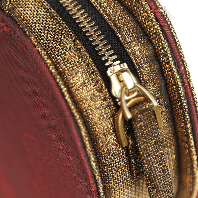 Ultra-Light Ruyi Phoenix Embroidery Handbag Recycled Fabric with Hualuo Silk 205g - Image 14
