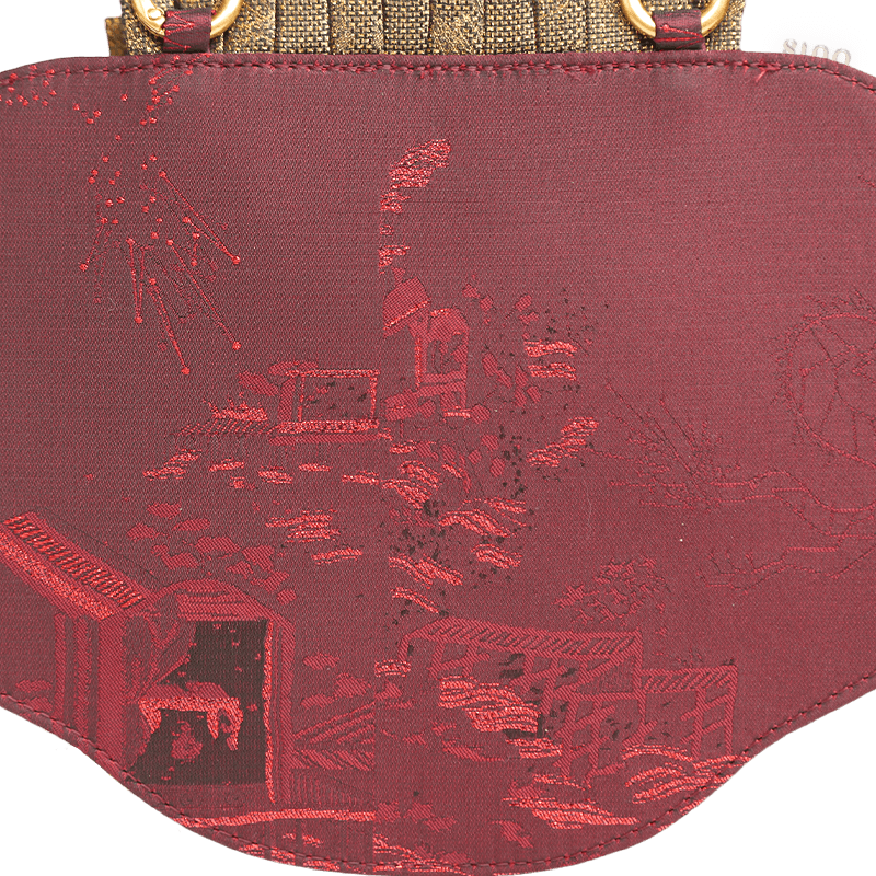 Ultra-Light Ruyi Phoenix Embroidery Handbag Recycled Fabric with Hualuo Silk 205g - Image 15