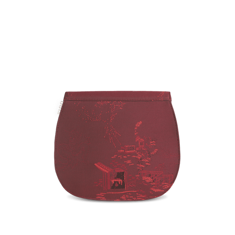 Ultra-Light Saddle Loong Embroidery Bag Recycled Fabric with Hualuo Silk 216g - Image 17