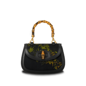 Xiangyunsha Print Crossbody Bamboo Handle Bag for Women