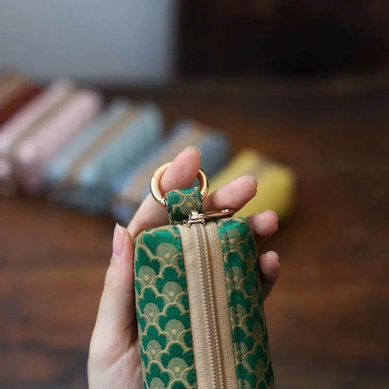 Yunjin Fabric Coin and Key Holder Mini Pouch Wallet - Image 3