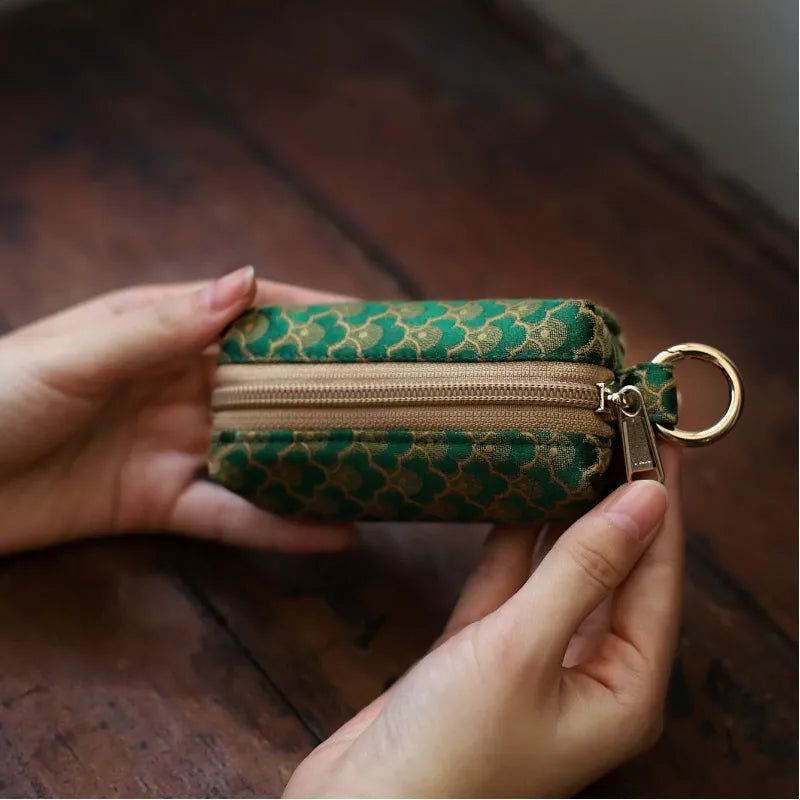 Yunjin Fabric Coin and Key Holder Mini Pouch Wallet - Image 4