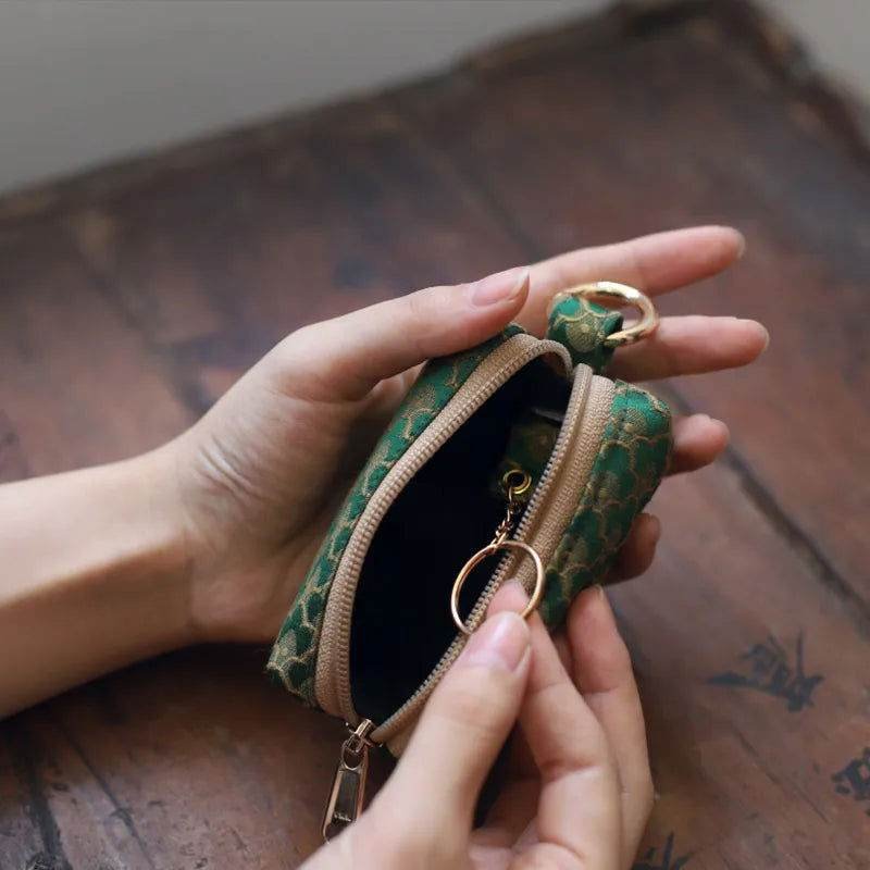 Yunjin Fabric Coin and Key Holder Mini Pouch Wallet - Image 5