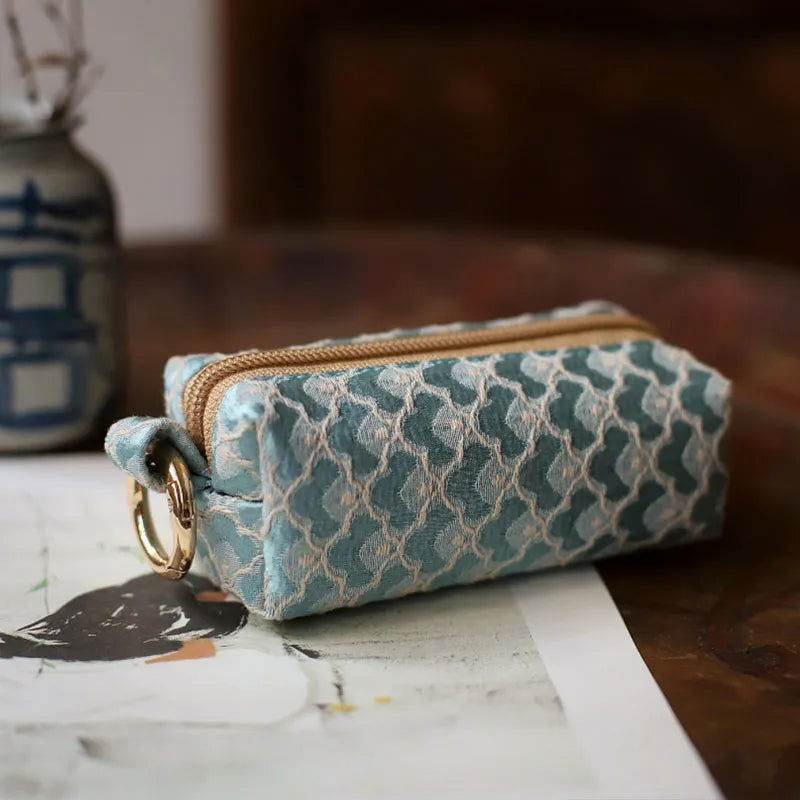 Yunjin Fabric Coin and Key Holder Mini Pouch Wallet - Image 8