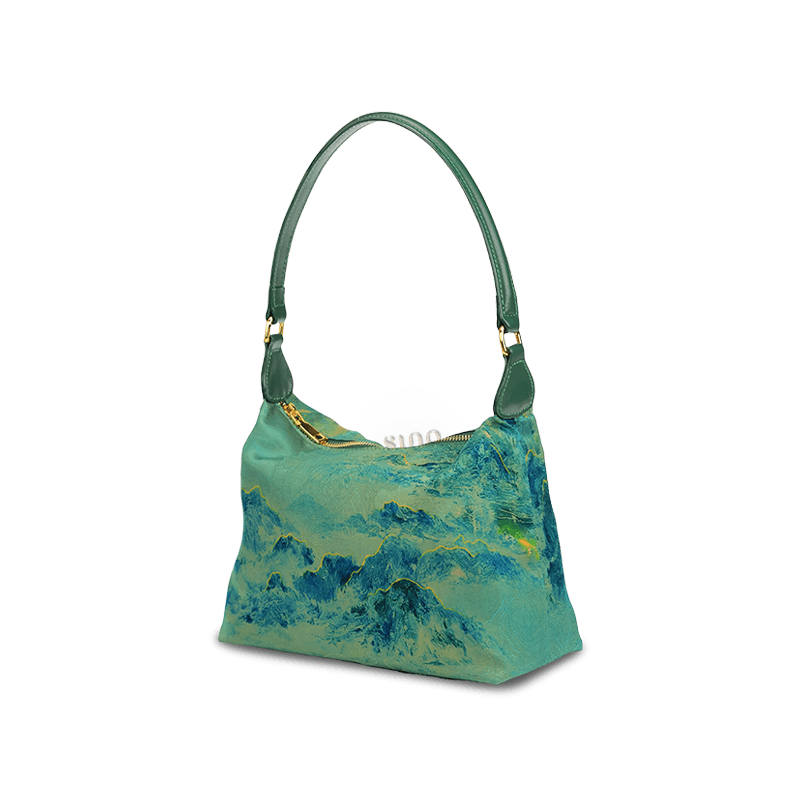 Xiangyunsha Silk Mulberry Silk Vintage Shoulder Bag - Image 11