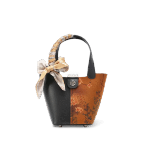 Xiangyunsha Silk Leather Plum Blossom Handbag